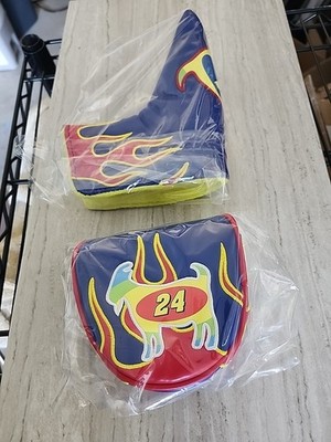 GOATED golf Jeff Gordon 24 Putter Mallet And Blade Head Cover. Pick One
