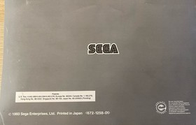 Sega Mega CD II 2 Console Instruction Manual Only In Very Good Condition