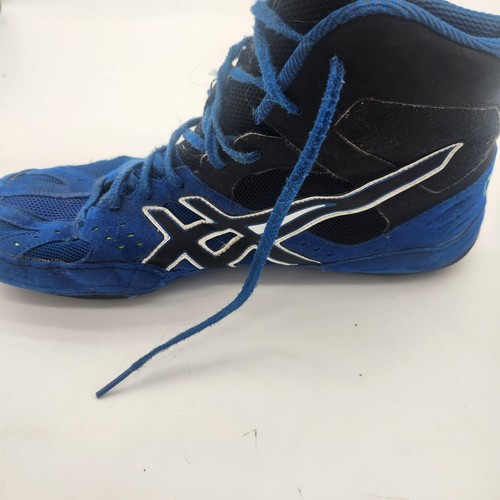 ASICS Cael V6.0 Cael Sanderson Wrestling Shoes Mens Size 12 J401Y Athletic Blue - Picture 11 of 13