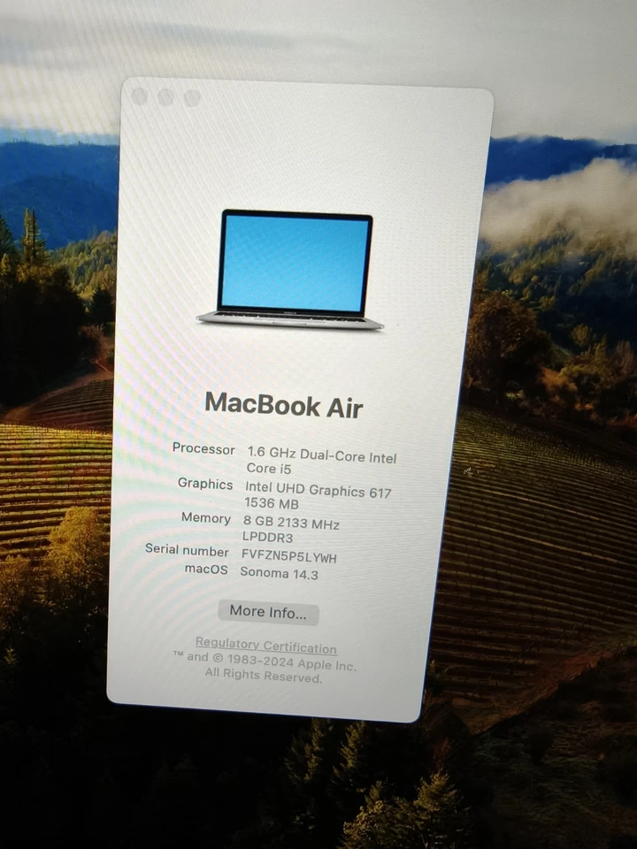 Apple MacBook Air 13 (2019) 13.3'' Space Grey Laptop Screen Lid Palmrest Parts, photo 3 of 5