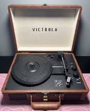 Victrola Journey Bluetooth Suitcase Record Player 3 Speed VSC-550BT-DBR-SDF