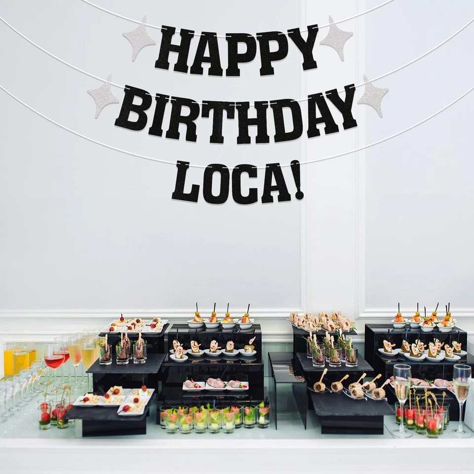 Feliz Aniversário Loca Banner Decoração de Festa de Aniversário Vampiro Aniversário Engraçado... - Imagem 4 de 4