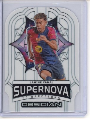 Lamine Yamal 2024-25 Panini Obsidian Supernova Electric Etch Contra 7/9