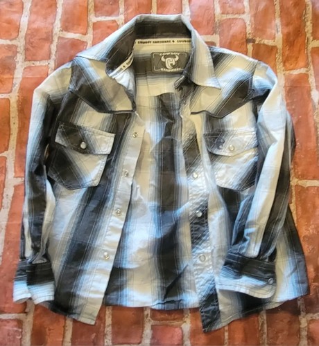 Cowboy Hardware Boys Button Up Sz XS Western Shirt