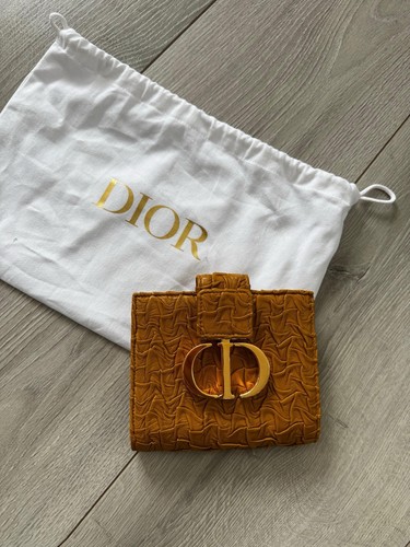 Authentic Dior Montaigne Wavy Crinkled Wallet