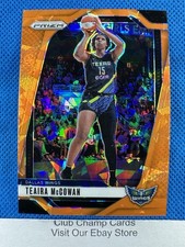 2024 #105 Teaira McCowan Panini Prizm WNBA Orange Ice Prizm Wings