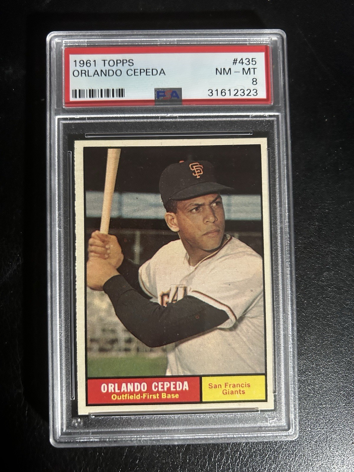 1961 Topps Set Break #435 Orlando Cepeda Giants HOF PSA 8