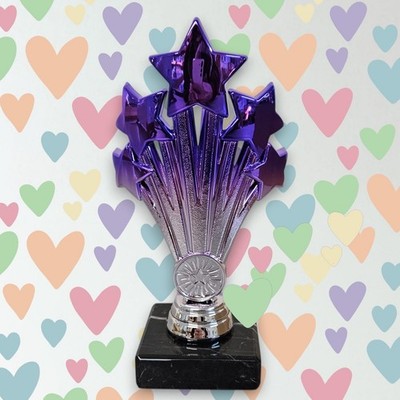 Purple Star Trophäe Beste Mutter aller Zeiten Muttertag Stiefmutter Pflegepreis Gravur GRATIS