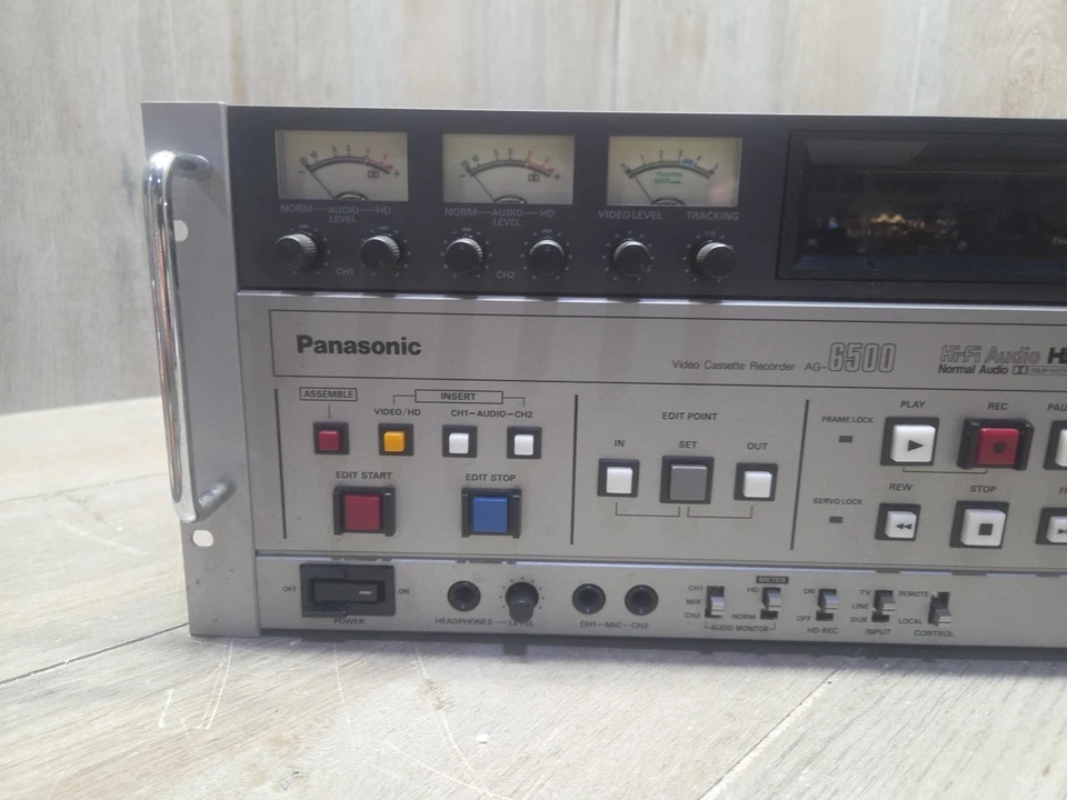 Grabadora de video casete Panasonic AG-6500 -VCR profesional estudio VCR para piezas Foto 2 de 4