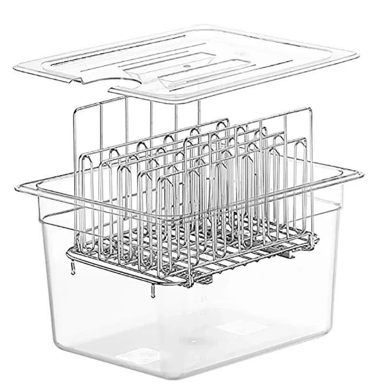 Sous Vide Cooker Kit, 11L Container with Rack & Dividers