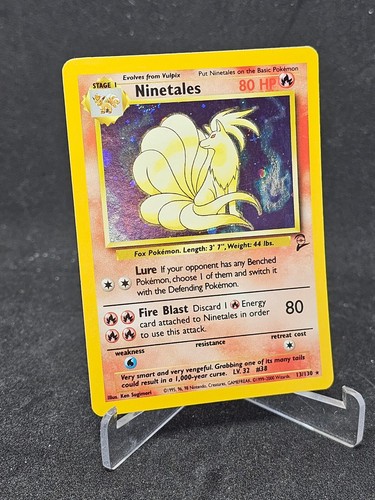 Pokemon Card Ninetales 13/130 Base Set 2 Holo Rare - Picture 2 of 4