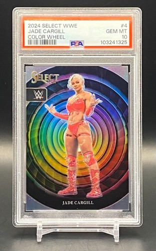 2024 Panini Select WWE Jade Cargill Color Wheel #4 Case Hit Smackdown PSA 10 - Bild 2 von 4