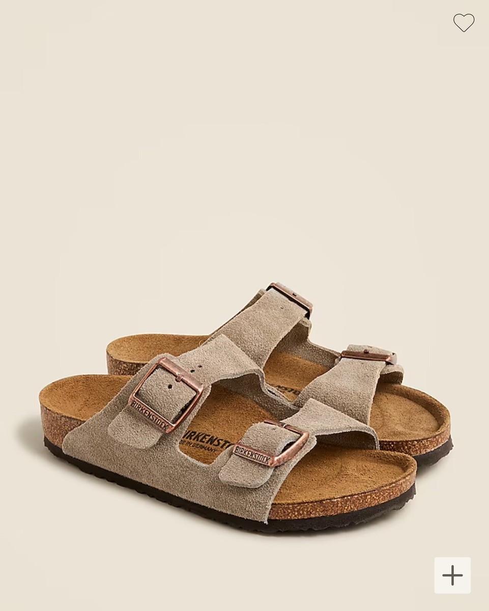 Birkenstock Arizona Taupe Suede Birko Buckle Up Kids Sandals US 10