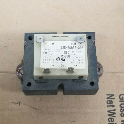 Products Unlimited Tyco 4000-01E07AE15 Furnace Transformer 025-30889-000