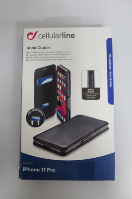 Cellularline Book Clutch Apple iPhone 11 Pro Schutz Hülle Etui Wallet Handy