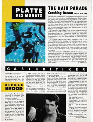 HERMAN BROOD   -   Clipping/Bericht aus dem Jahr 1986 - Musikzeitschrift