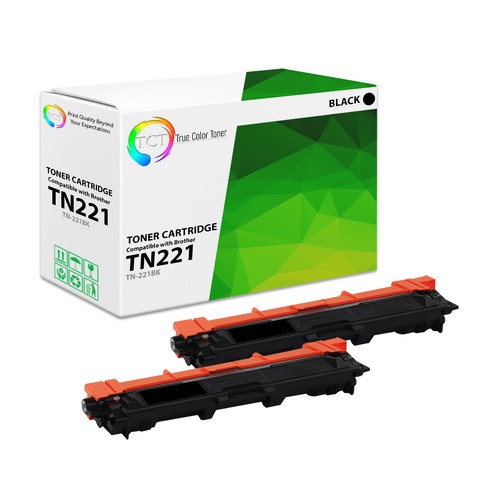 TCT 2PK TN221BK Compatible Black toner 