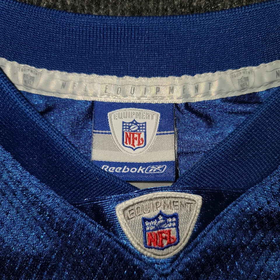 Camiseta Reebok Marvin Harrison #88 Colts Juvenil Grande Azul NFL Equipo Sobre el Campo Foto 3 de 4