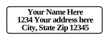 400 Personalized Return Address Labels. 1/2 inch by 1 3/4 inch