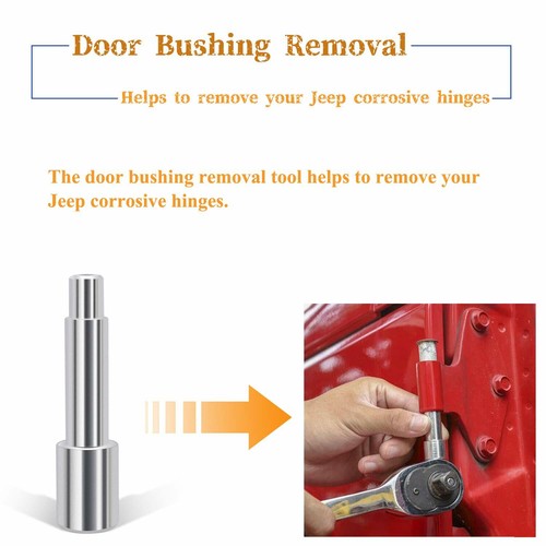 Door Hinge Pin Liner Bushing Kit Accessory For Jeep Wrangler JK JKU JL 2007~2021 - Picture 3 of 11