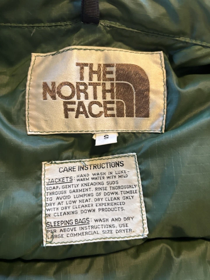 Vintage The North Face Down Puffer Vest Men's Medium Brown Tag 1970s 1980s - Image 4 of 4