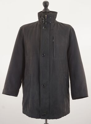 Bugatti Herren Jacke 25 schwarz uni halblang gefüttert A1248