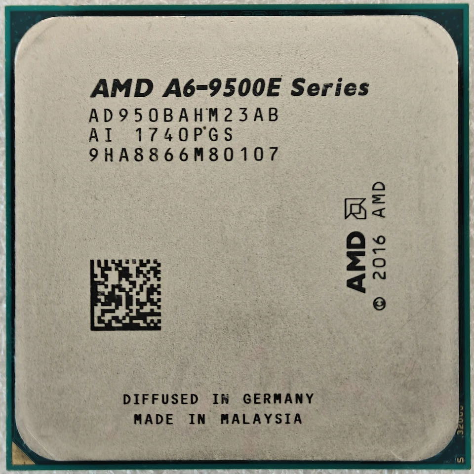 AMD A6-Series A6-9500E - AD9500AHM23AB Socket AM4 CPU Processor - Image 2 of 3