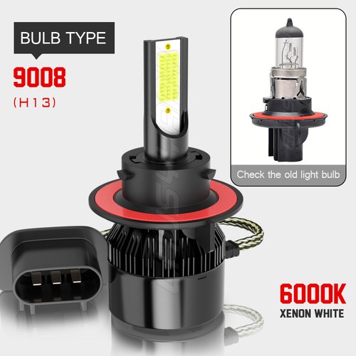 For Ford Explorer Sport Trac 2007-2010 6000K 9008 LED Headlight Hi/Lo Beam Bulbs - Picture 4 of 11