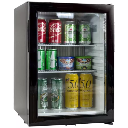 DELLCOOL MINI FRIDGE 36L SILENT ABSORPTION HOTEL BAR COOLER CLEAR GLASS DOOR