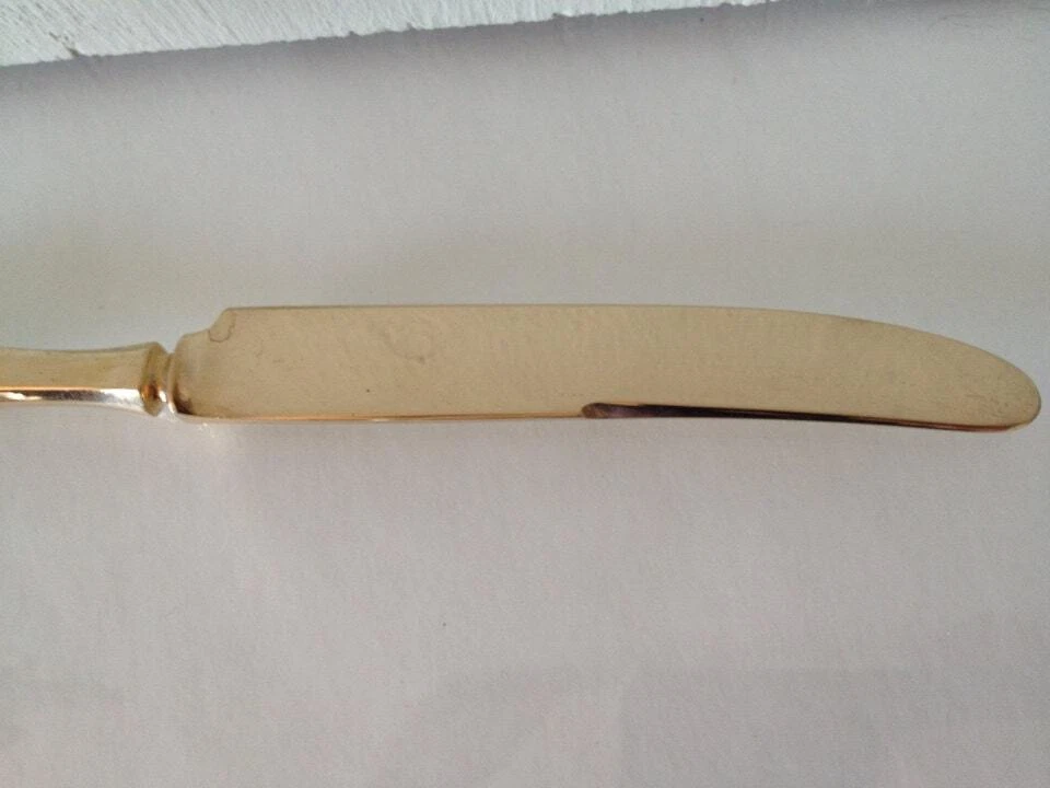 Shimmering Dirilyte Regal Gold tone 10-piece Settings - Lovingly Restored - Image 3 of 4