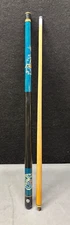 Vintage Blue Chinese Dragon Pool Cue - 2-Piece 18oz 57"!