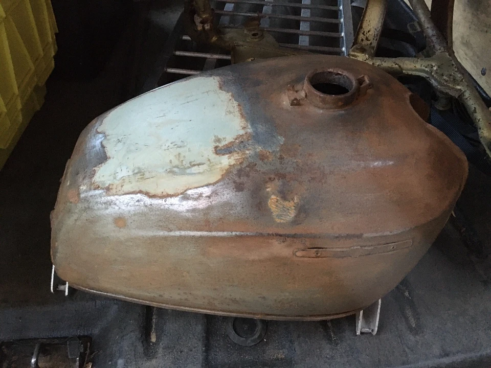 Tanque de combustible gasolina Honda CB450 K DOHC 1969-1974 genuino usado Foto 2 de 4