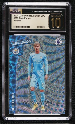 2021-22 Panini Revolution EPL Kaleido #299 Rookie Cole Palmer 16/30 RC CGC 10