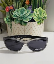 Timberland Matte Gray Mens Plastic Rectangle Sunglass, Smoke Lens TB7135 09A