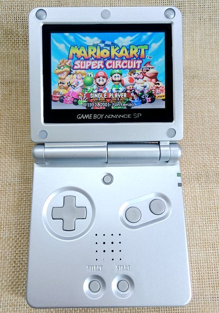 Nintendo Game Boy Advance SP GBA SILVER SP System IPS LCD Nintendo Game Boy Advance SP GBA SILVER SP System IPS LCD