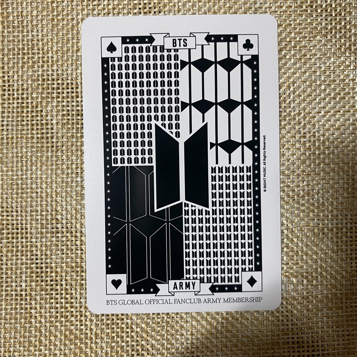 BTS JUNGKOOK [Global FC ARMY Membership Kit 9th Trump] Photocard