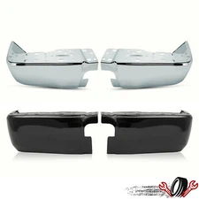 Rear Bumper End Caps Extension LH RH For Toyota Tundra 2014 - 2021 Chrome