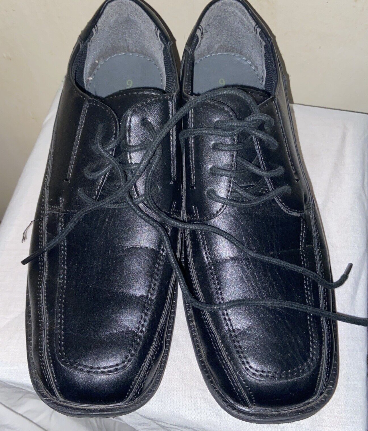 SAOLA Scarpe eleganti Oxford nere stringate George Comfort Start KEV da uomo taglia 9