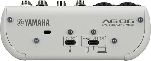YAMAHA AG06MK2 W 6ch Live Streaming Mixer White AG 06 AG06 MK2 MKII AG06MK2W NEW - Picture 4 of 4