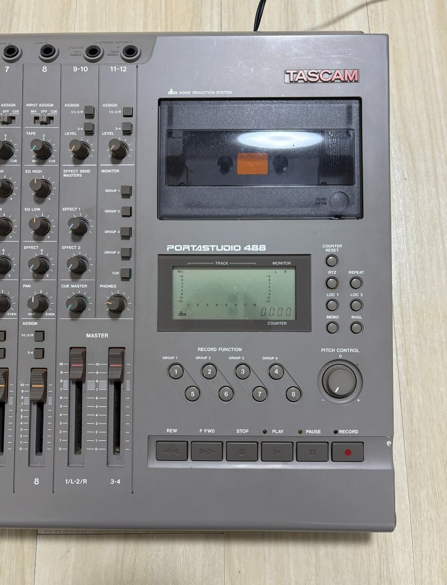 Tascam Portastudio 488 8-Track Multitrack Cassette Tape Tascam Portastudio 488 8-Track Multitrack Cassette Tape