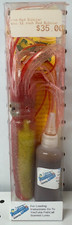 Fish Call Lures Saltwater Scented 12" Red Bubbler