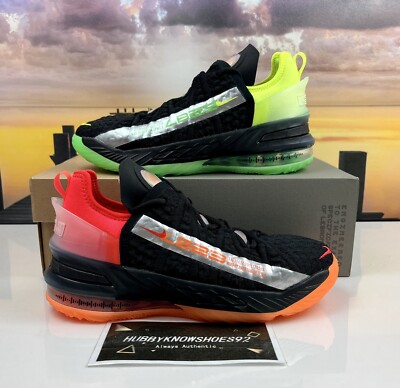 Nike LeBron XVIII 18 GS Black Crimson Volt Shoes CW2760-009 Nike LeBron XVIII 18 GS Black Crimson Volt Shoes CW2760-009