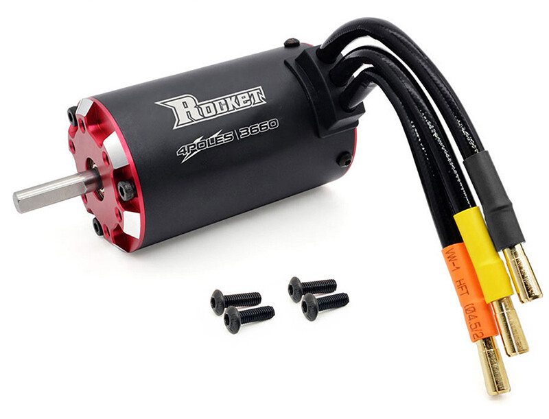 High Performance 3600kV Brushless Motor 3660 Size w/ 5mm