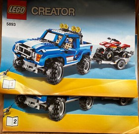 LEGO 5893 Creator Off-Road Vehicle with Quad, Truck, Racing 3in1 mint original packaging, RRP €150