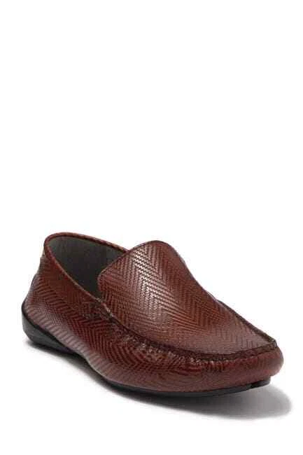 Karl Lagerfeld Paris Men Loafer #LF9D7801 Cognac 9 Cognac Burnished Leather Penny Loafers - PEDRO US main image 3