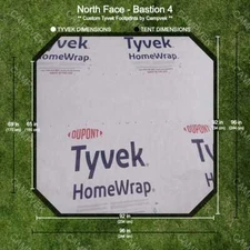 Tyvek Footprint for the North Face Bastion 4 Tent