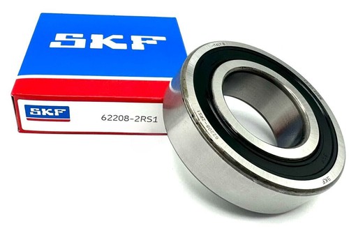 NEW SKF 62208 2RS1 DEEP GROOVE BALL BEARING, RUBBER SEALED 40x80x23 mm ...
