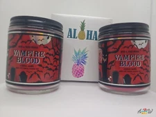 Bath & Body Works 2pc VAMPIRE BLOOD BNIB Single Wick Candle Halloween Fall VHTF 