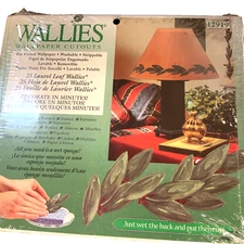 Wallies Vinyl Decal Cutouts Furniture Scrap Booking 25 Laurel Leaf green