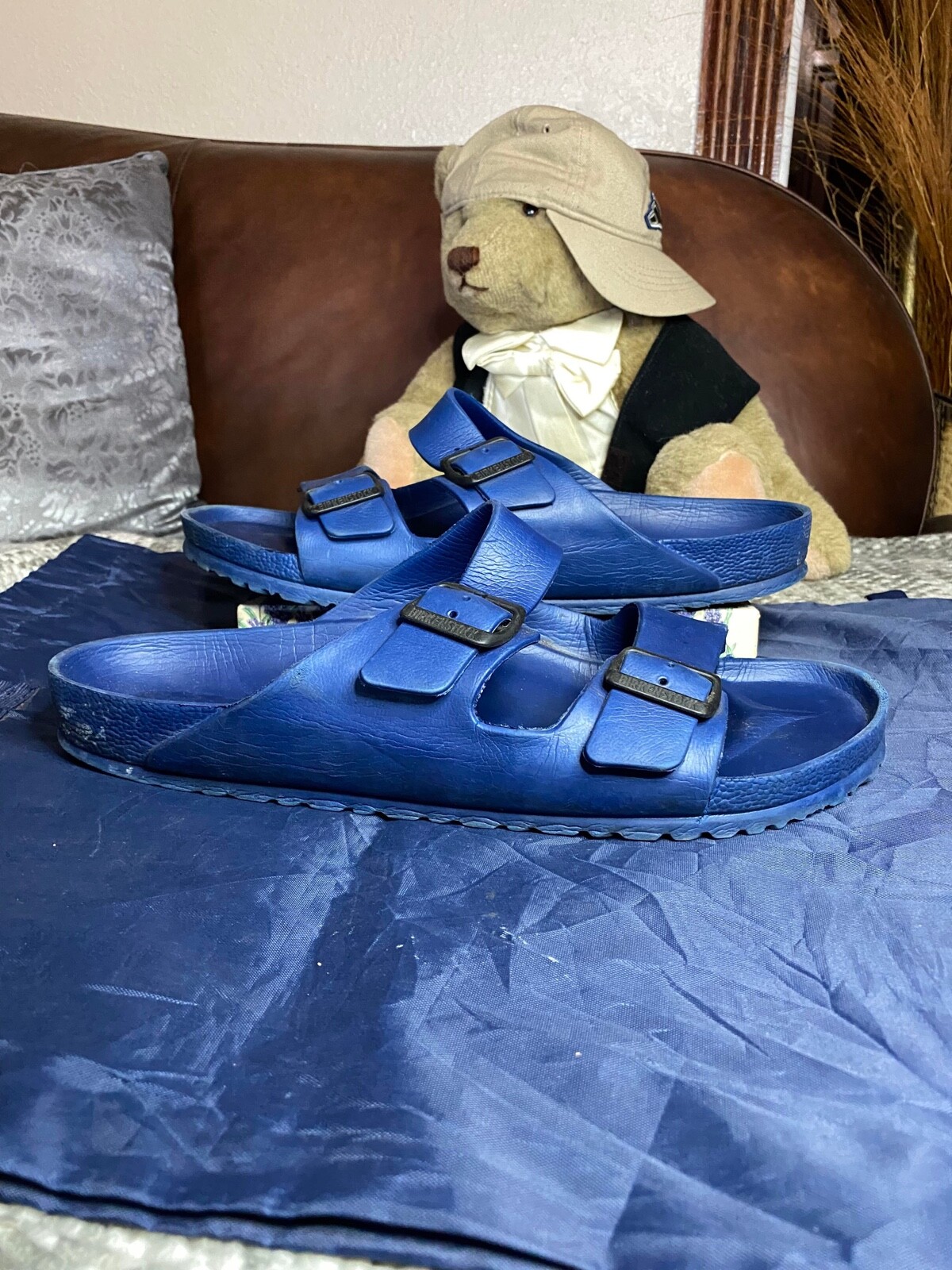 birkenstock Men's Blue Flip Flop Sandal 